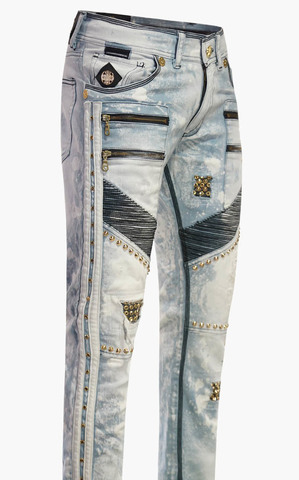 The Saints Sinphony | Джинсы мужские LT BLUE &amp; GOLD MOTO RACERS TSG314 перед