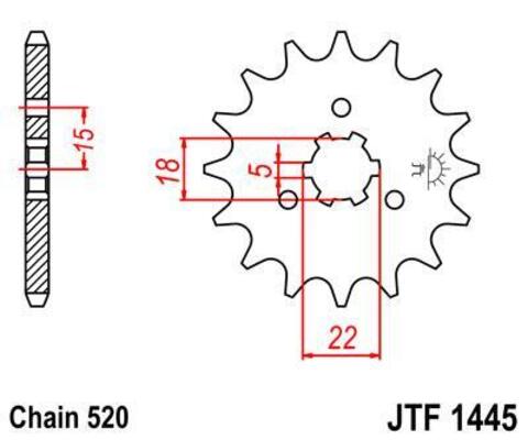 Звезда ведущая JTF1445 13SC
