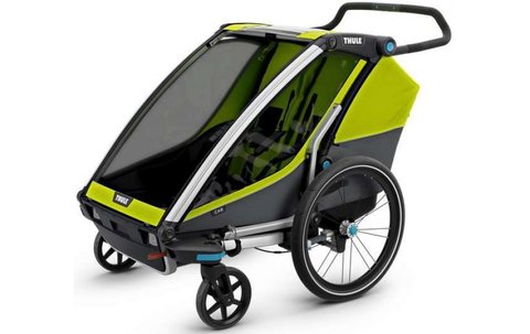 Картинка коляска Thule Chariot Cab2 Chartreuse  - 1