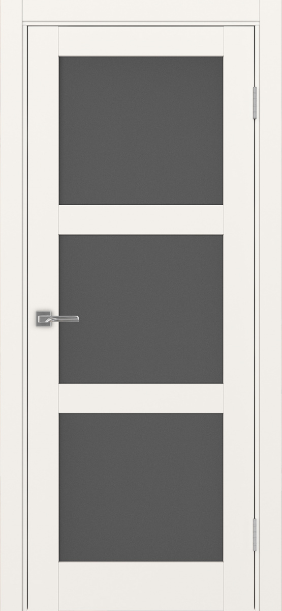 Дверь межкомнатная Оптима Порте Турин 530.222, цвет бежевый, экошпон, стекло графит