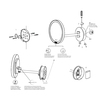 Decor Walther 0125800 Decor Walther Round Just Look WR Косметическое зеркало 21.5см, подвесное, увел. 5x, подсветка LED, цвет: хром