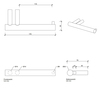 Decor Walther 0856682 Decor Walther Bar TPH1 Держатель туалетной бумаги, подвесной, цвет: золото матовое