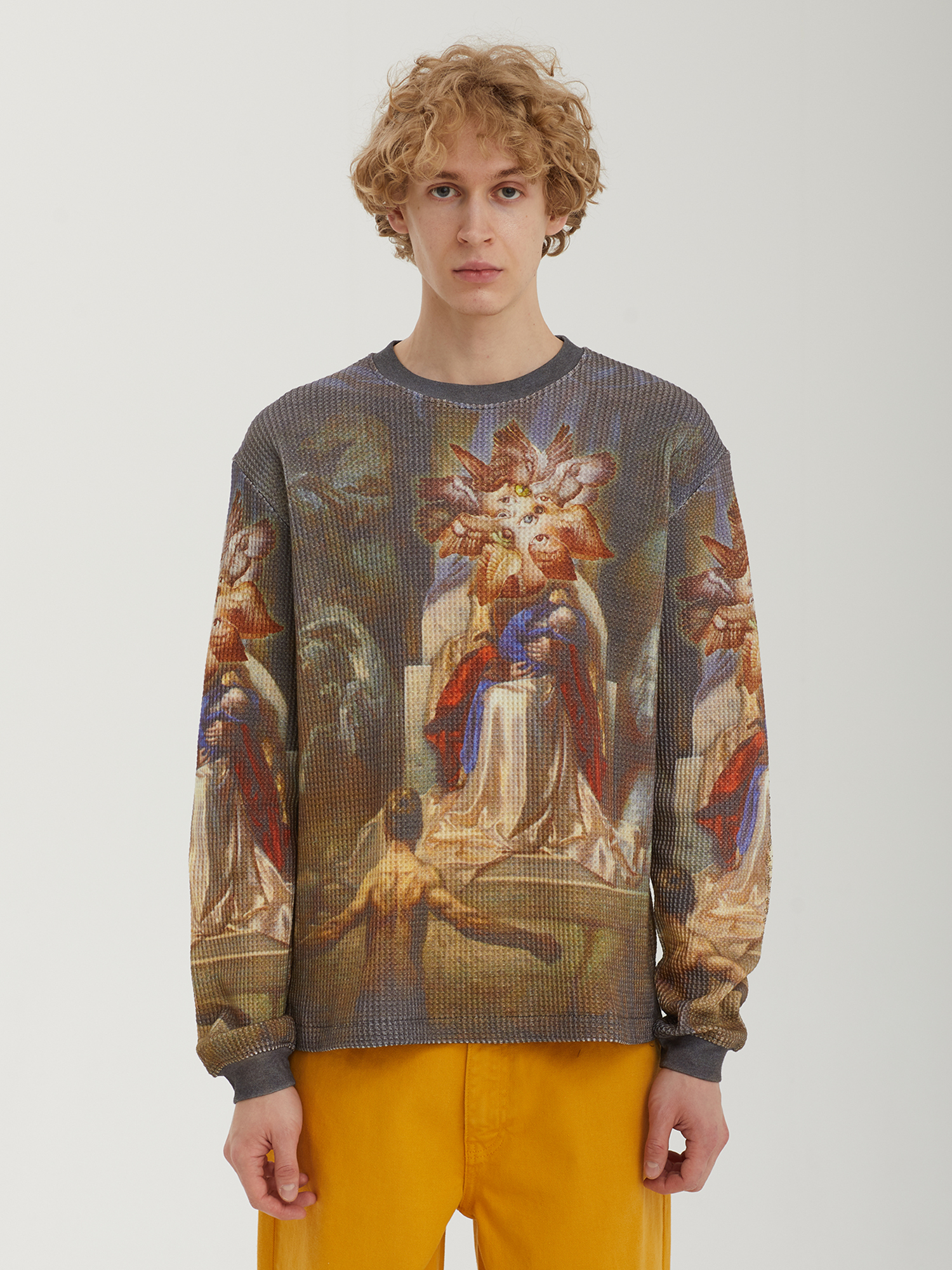 トップス fucking awesome MADONNA THERMAL Fucking Awesome Madonna Thermal Fleece Sweatshirt - All Over