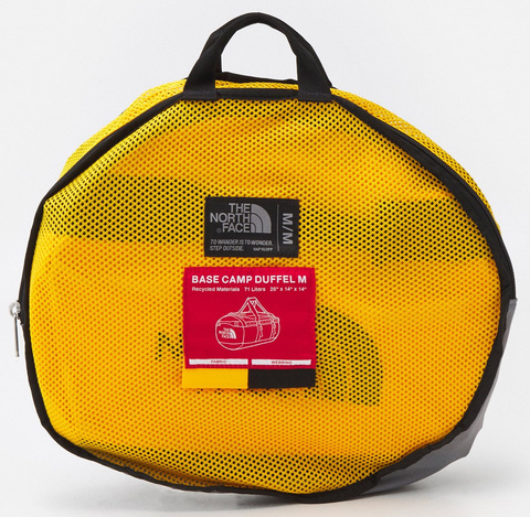Картинка баул The North Face base camp duffel m Summit Gold-Black - 9