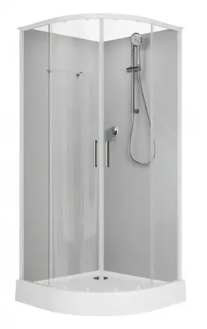 Aquanet 267253 Passion EVO R 90 Душ. кабина 1/4 круга, 900х900 WHITE 2 Набор (267253)