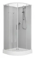 Aquanet 267253 Passion EVO R 90 Душ. кабина 1/4 круга, 900х900 WHITE 2 Набор (267253) фото