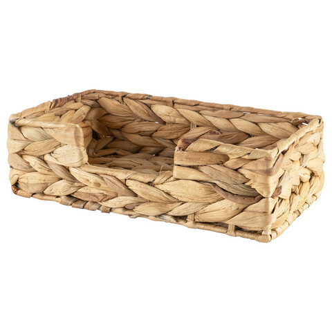 Корзина плетёная Mien, 25х14х7.5, натуральный бежевый, водный гиацинт
