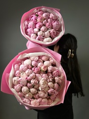 «Букет розовых пионов»