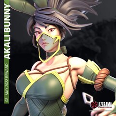Зайка Акали Фигурка Akali League of Legends
