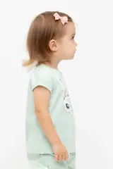 фуфайка  для девочки  КР 302702/пастельно-зеленый к543