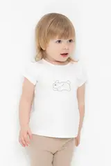 фуфайка  для девочки  КР 302548/сахар к491