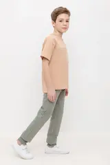 брюки  для мальчика  К 400457/зеленый чай