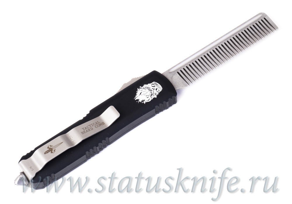 Microtech Tactical Beard Comb Stonewash Fine Tooth 17-4PH