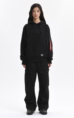 Толстовка Alpha Industries Utility Pocket Hoodie Black (Черный)