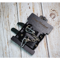 Оковы однослойные скругленные, черные