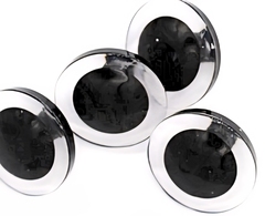 Глазки винтовые с фиксатором, d 3 см