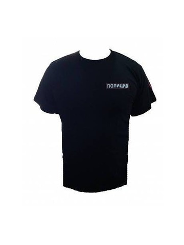 Футболка с принтом Полиция (нашивка)