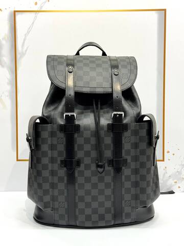 Рюкзак Louis Vuitton Christopher МM серый