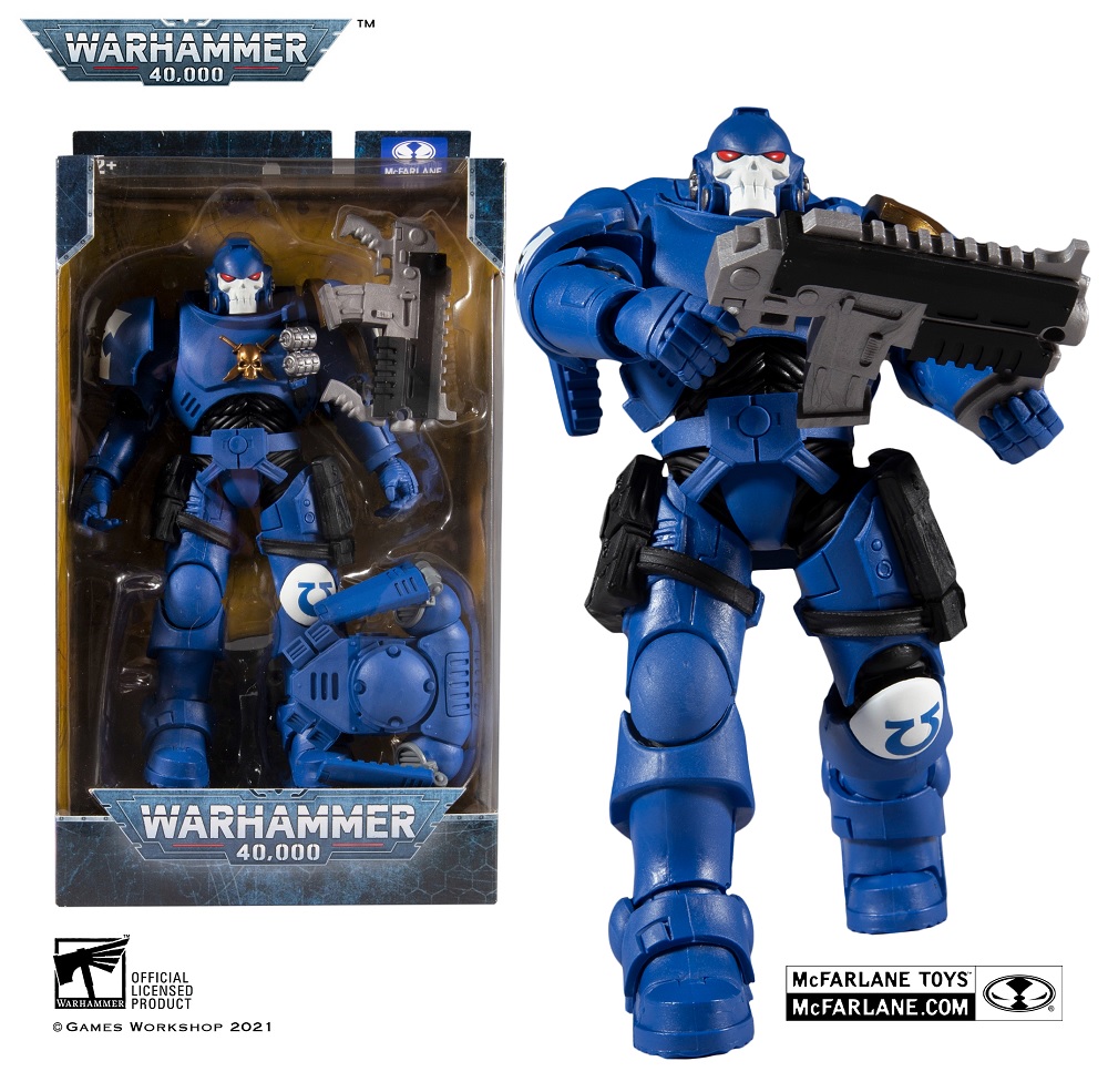 Фигурка Головорез Ультрамаринов с болт-карабином из игры Вархаммер Mcfarlane