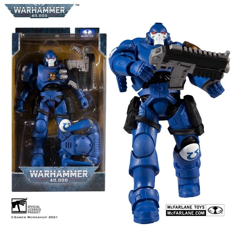 Фигурка Головорез Ультрамаринов с болт-карабином из игры Вархаммер Mcfarlane