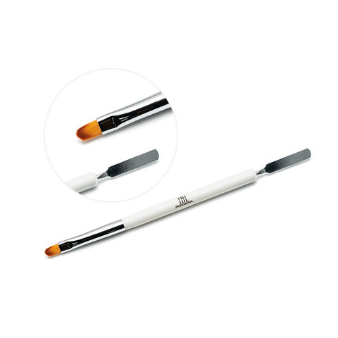 TNL, Кисть-шпатель для акрил-геля, белая