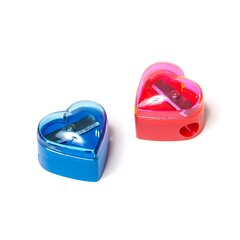 
          Точилка пластиковая Alingar "Сердечко", 1 отверстие, цвет ассорти, картонная упаковка