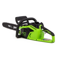 Цепная пила Greenworks GD40CS18K8 40V (40 см) аккумуляторная, с АКБ 8 А/ч и ЗУ