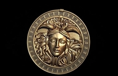 Силиконовый молд Медуза Горгона в рамке № 0739