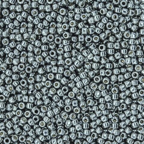 Японский бисер TOHO Round 15/0 (№PF565), непрозрачный глянцевый с металлическим блеском