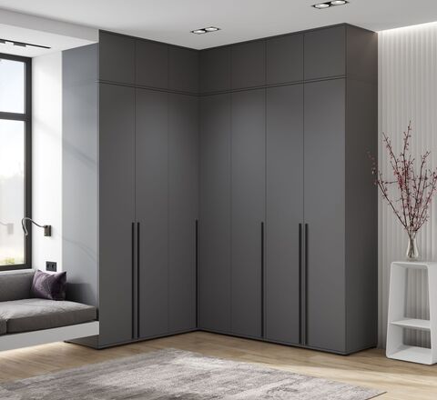 Комплект шкафов Норд №4 Графит / Графит