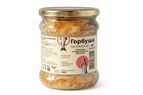 Горбуша натуральная в собственном соку, 450г