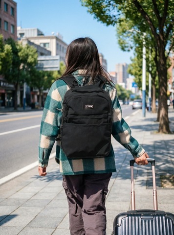 Картинка рюкзак городской Dakine D.101.1970 Black Ripstop - 5