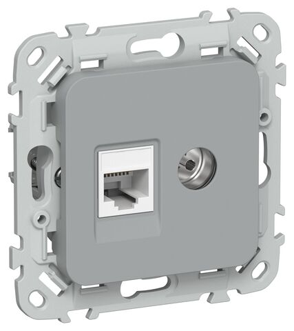 FLITE Роз. 2-я RJ45/TV кат.5Е UTP РКТВ5е-2-0-ФлС сер. IEK