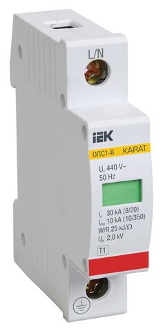 KARAT ОПС1-B УЗИП 1P In=30кА Un=400В Im=60кА IEK