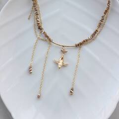 Набор для создания колье (в золотом цвете) НАБ016