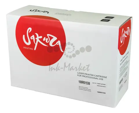 Картридж Sakura 106R01536 для XEROX Phaser4600/Phaser4620, черный, 30000 к.