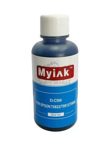 Чернила EI-C504 Gloria™ MyInk для EPSON (T0822, T0812, T0802) St Photo T10, T50, P50, R200, R270, RX590 (100мл, cyan Dye)