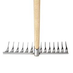 Грабли сварные с витым зубом, 14-зубые, нержавейка, с чер 1200мм, 1 сорт (Россия) 66-1-001