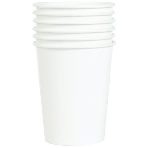 Стакан белый 250мл 6шт