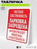 Табличка для частной территории 