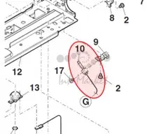 Термистор Sharp MX-2310F, MX-2610, MX-3110 RDTCT0224FCZZ AX