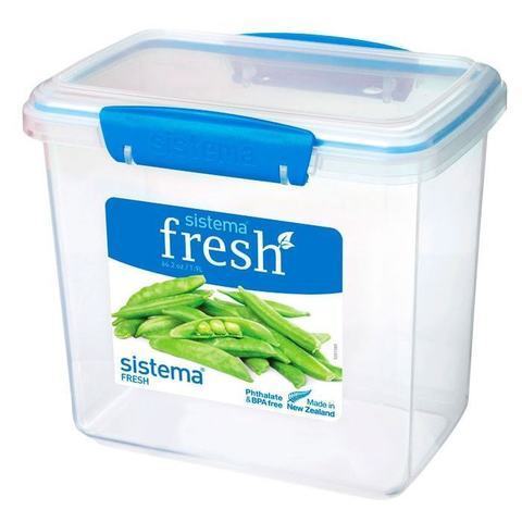 Контейнер 1.9л высокий Sistema Fresh синий