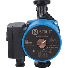 Stout циркуляционный насос 25/60-180 с гайками (SPC-0001-2560180)