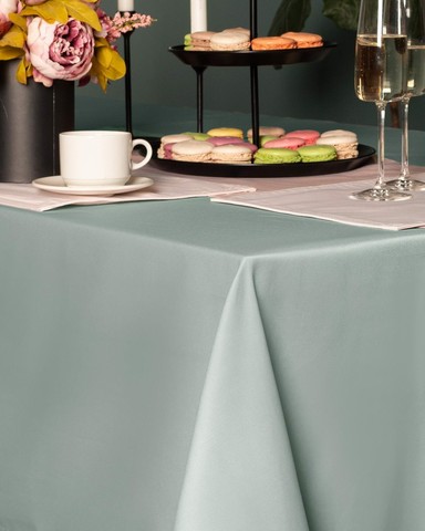 Скатерть круглая 160 Sofi De MarkO Серенити оливковая
