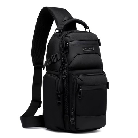 Картинка рюкзак однолямочный Ozuko 9805 Black - 18