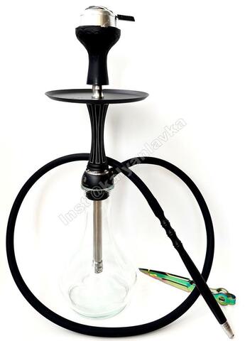 Кальян Seven Star Model X Чёрный (реплика Alpha Hookah) - 57 см