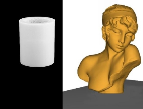 Силиконовый молд № 823.-.м 3 D / ручка