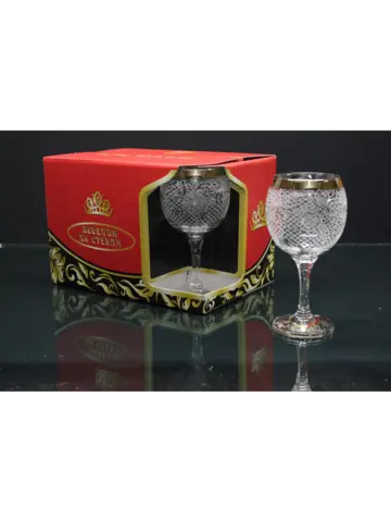 Фужеры для вина 6 штук Венецианская нить