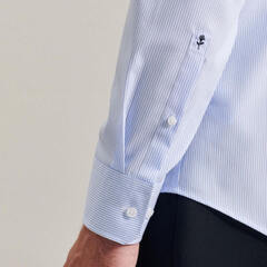 Сорочка Seidensticker Slim Fit 01.693640-11 в полоску голубая