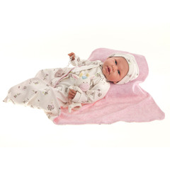 Munecas Antonio Juan Кукла-младенец Reborn Лидия в розовом 52см (81063)